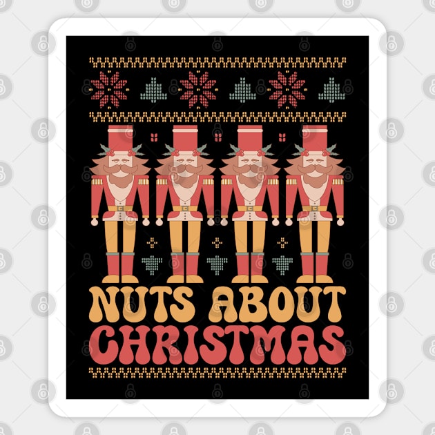 Nuts About Christmas Magnet by MZeeDesigns